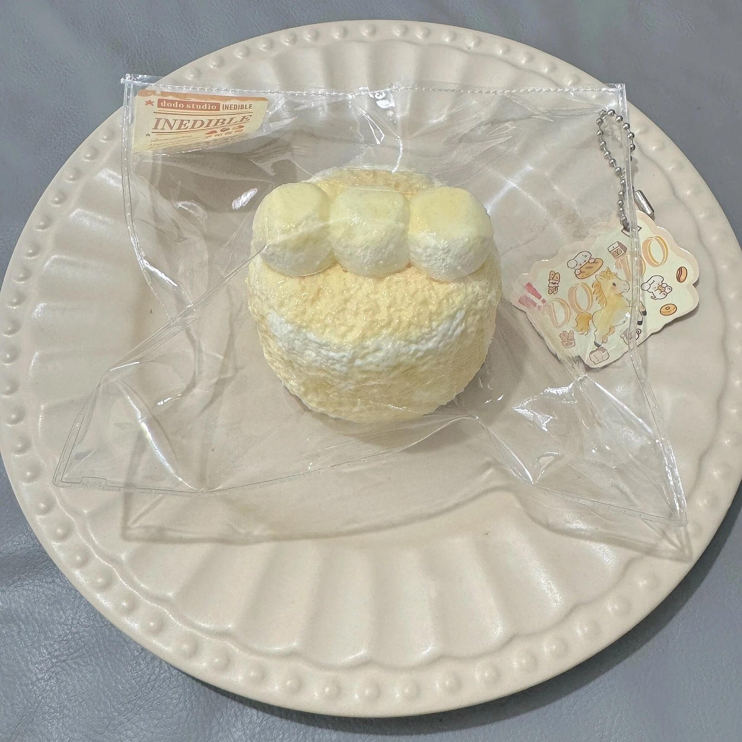 Double-Layer Soy Milk Cookies Stress Relief Squeeze Slow-Rising Squishy Toy
