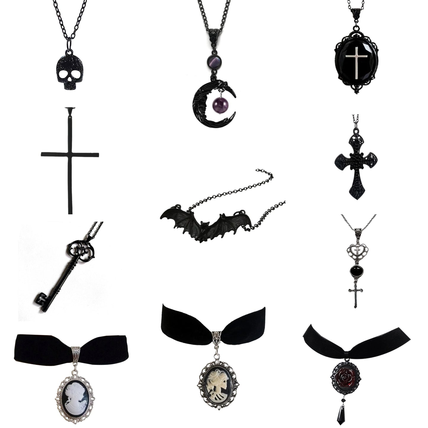 🎃Halloween Gothic Necklace Combination Set🦇