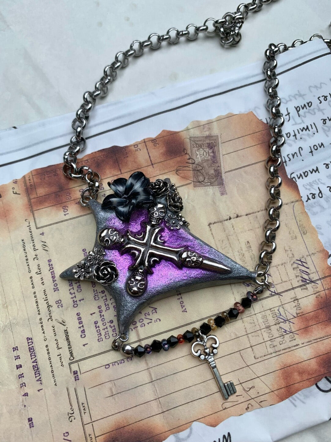 【Stranger Things】B Handmade Polymer Clay Necklace