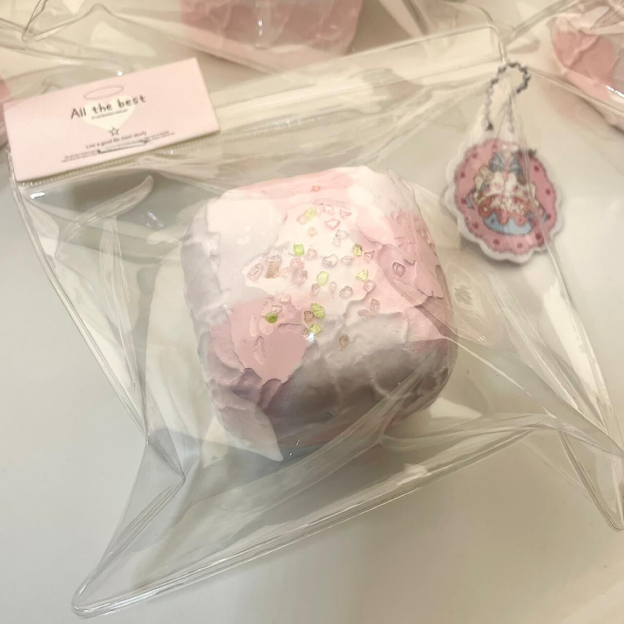 Spring Peach & Creamy Milk Skin Stress Relief Squeeze Slow-Rising Squishy Toy