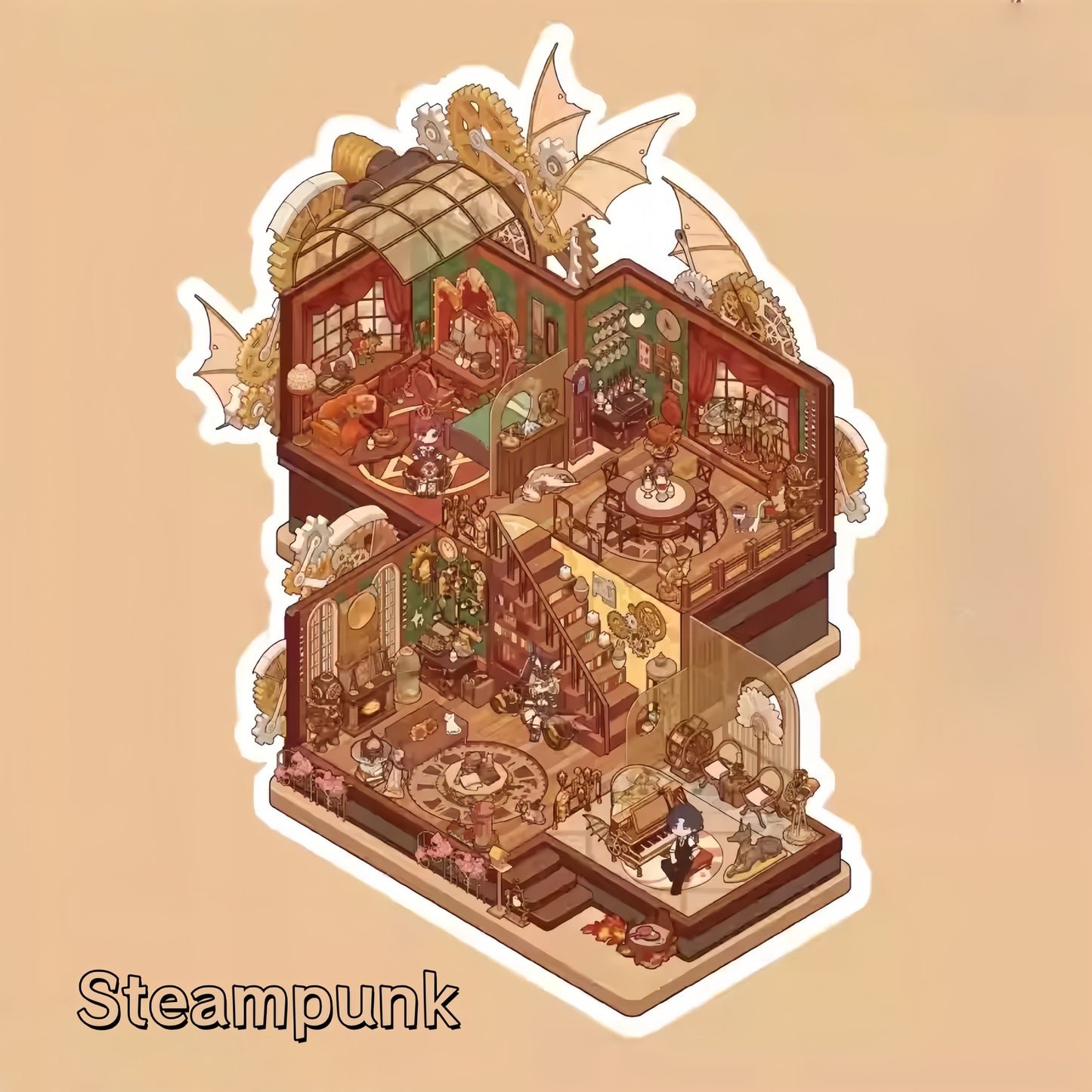 My leisure time 🏡Dwelling 3D Sticker