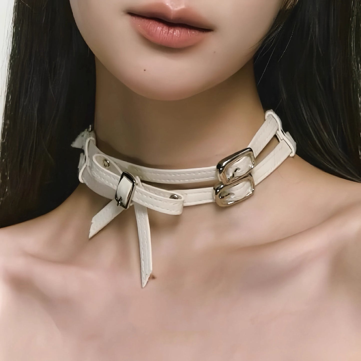 Bowknot Leather Collar