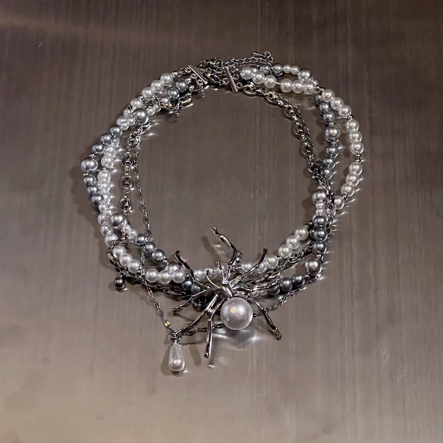 Pearl Multi-Layer Spider Necklace