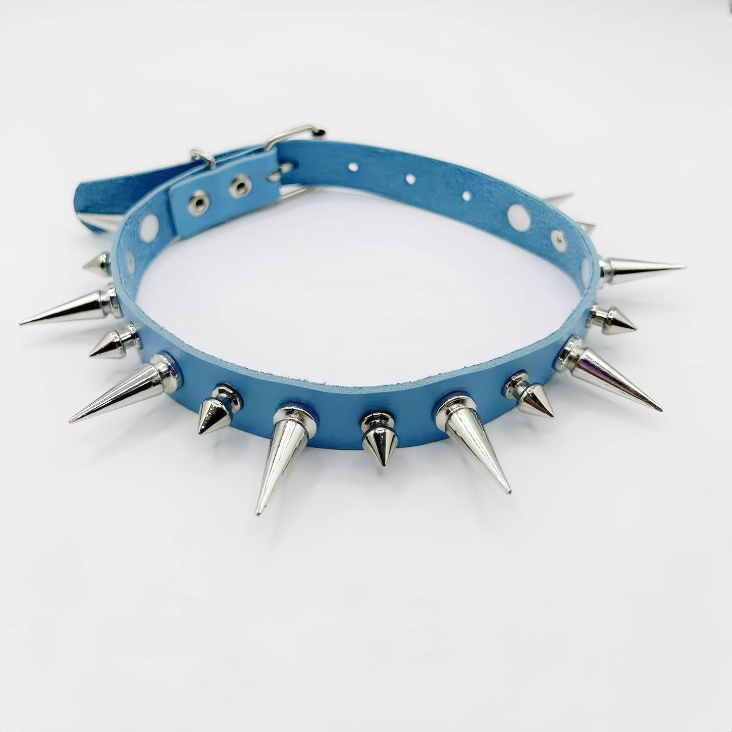 Rock Rivet Punk Leather Collar