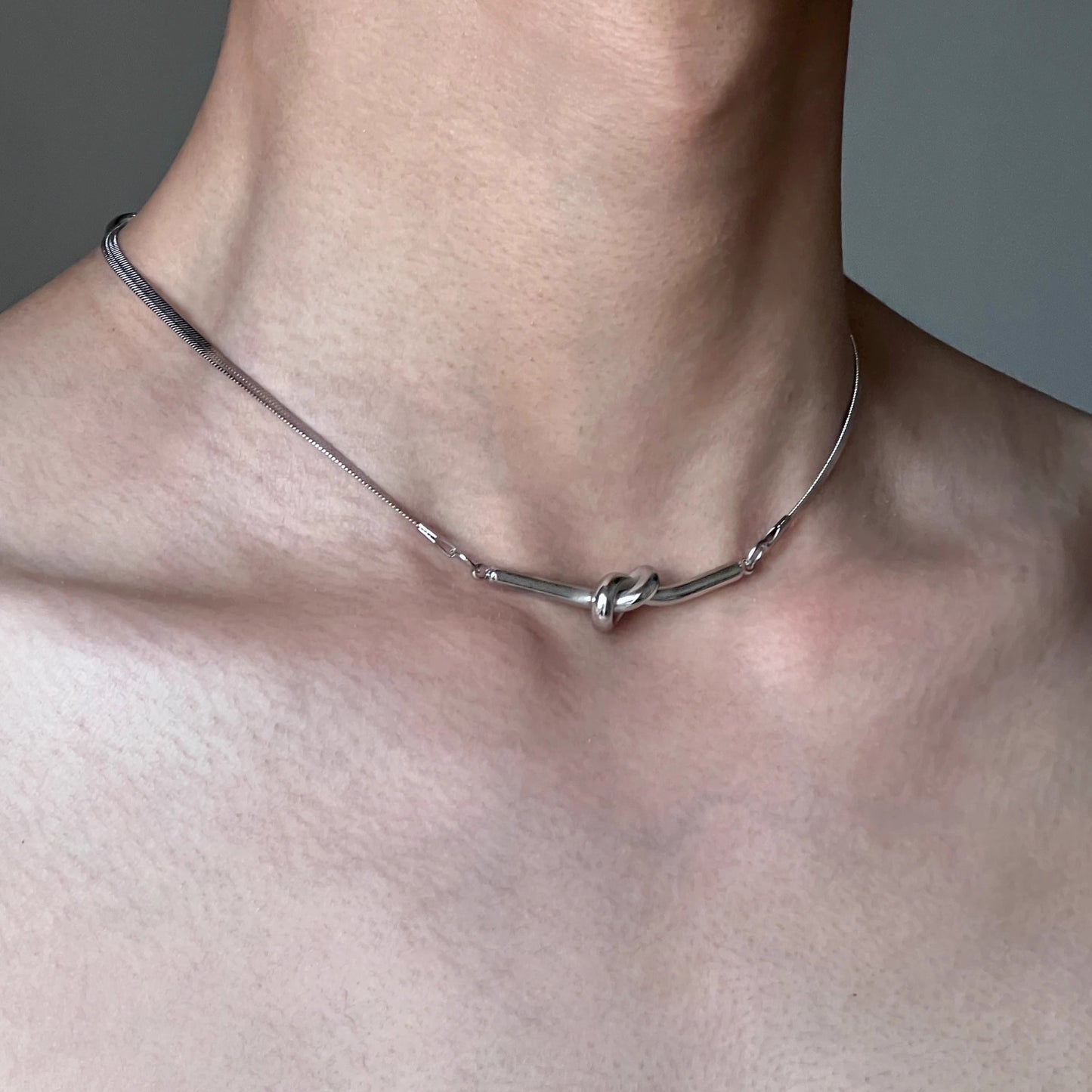 Twisted Snake Bone Chain Necklace