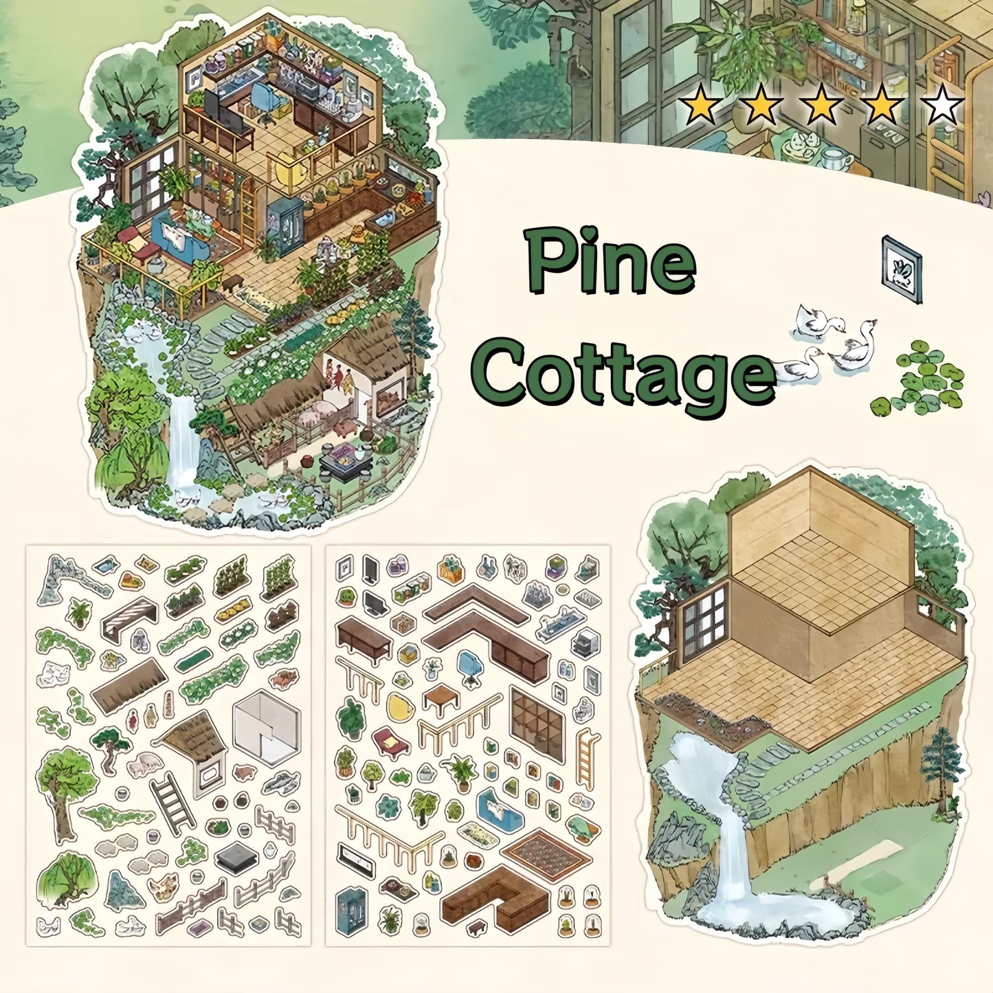 My Cabin Series #8 🏡Dwelling 3D Sticker