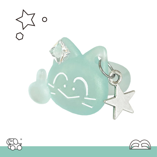 A dirty monkey Secret Agent Punk Pentagon Star Ring Unique Design