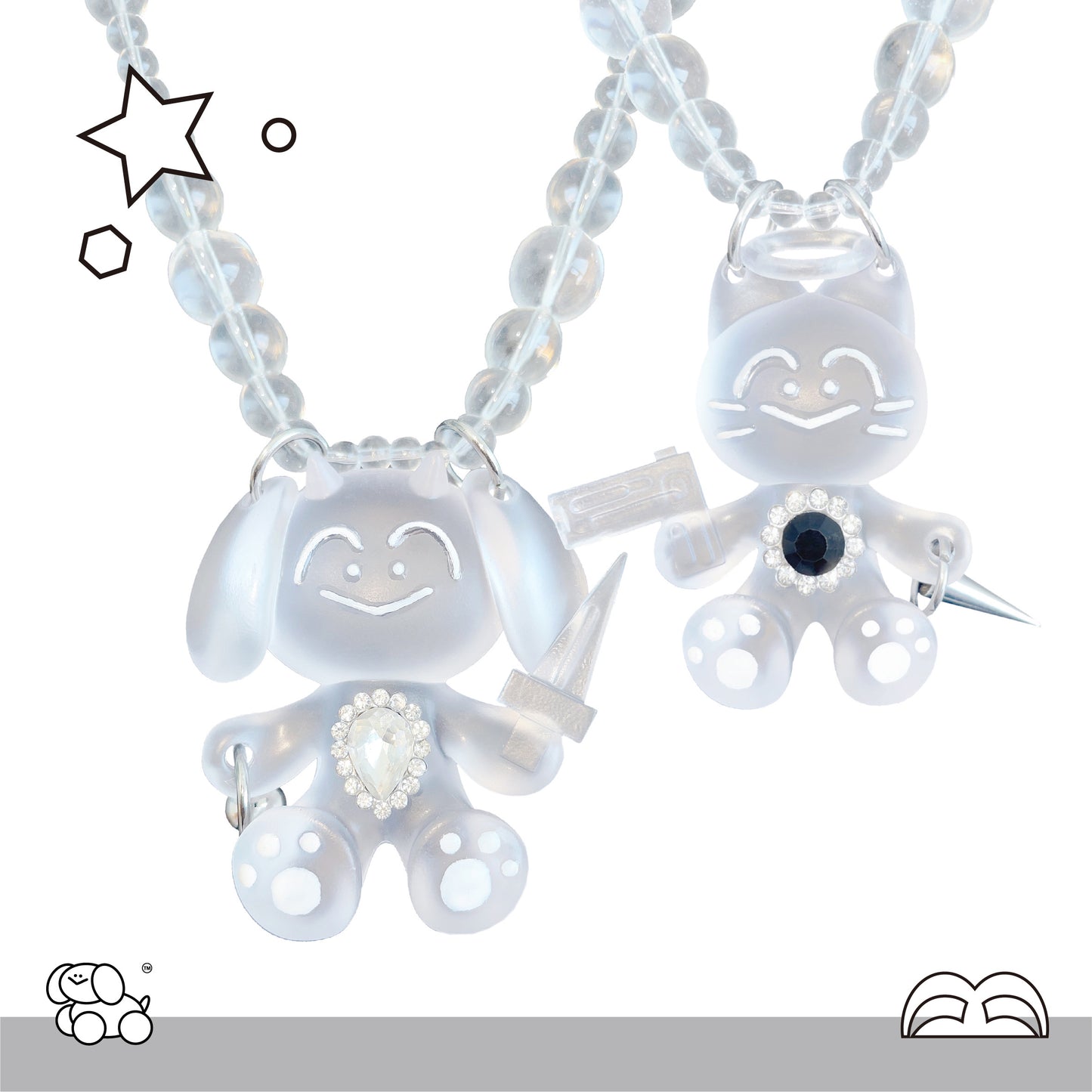 A dirty monkey The Twins Killers series - Cat and Dog Special Forces original necklace - Authentic item