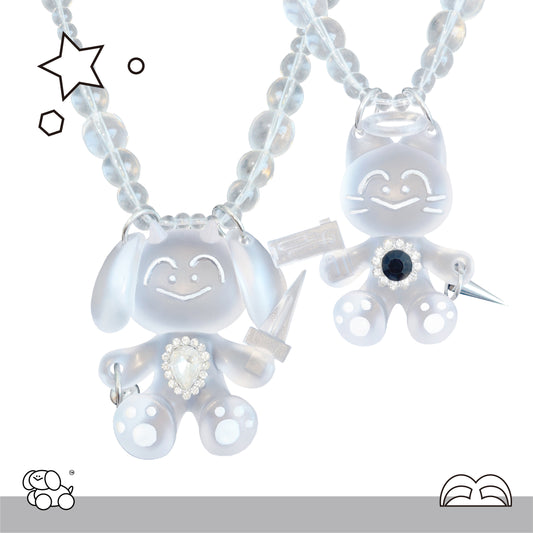 A dirty monkey The Twins Killers series - Cat and Dog Special Forces original necklace - Authentic item