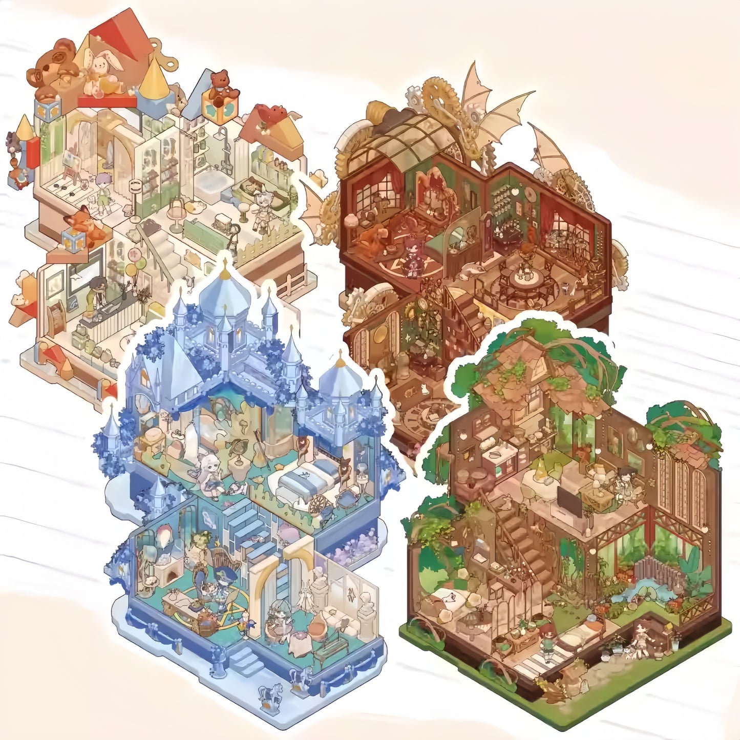 My leisure time 🏡Dwelling 3D Sticker