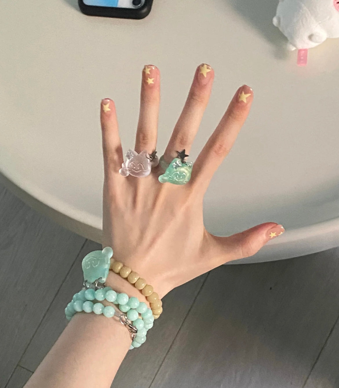 A dirty monkey Secret Agent Punk Pentagon Star Ring Unique Design