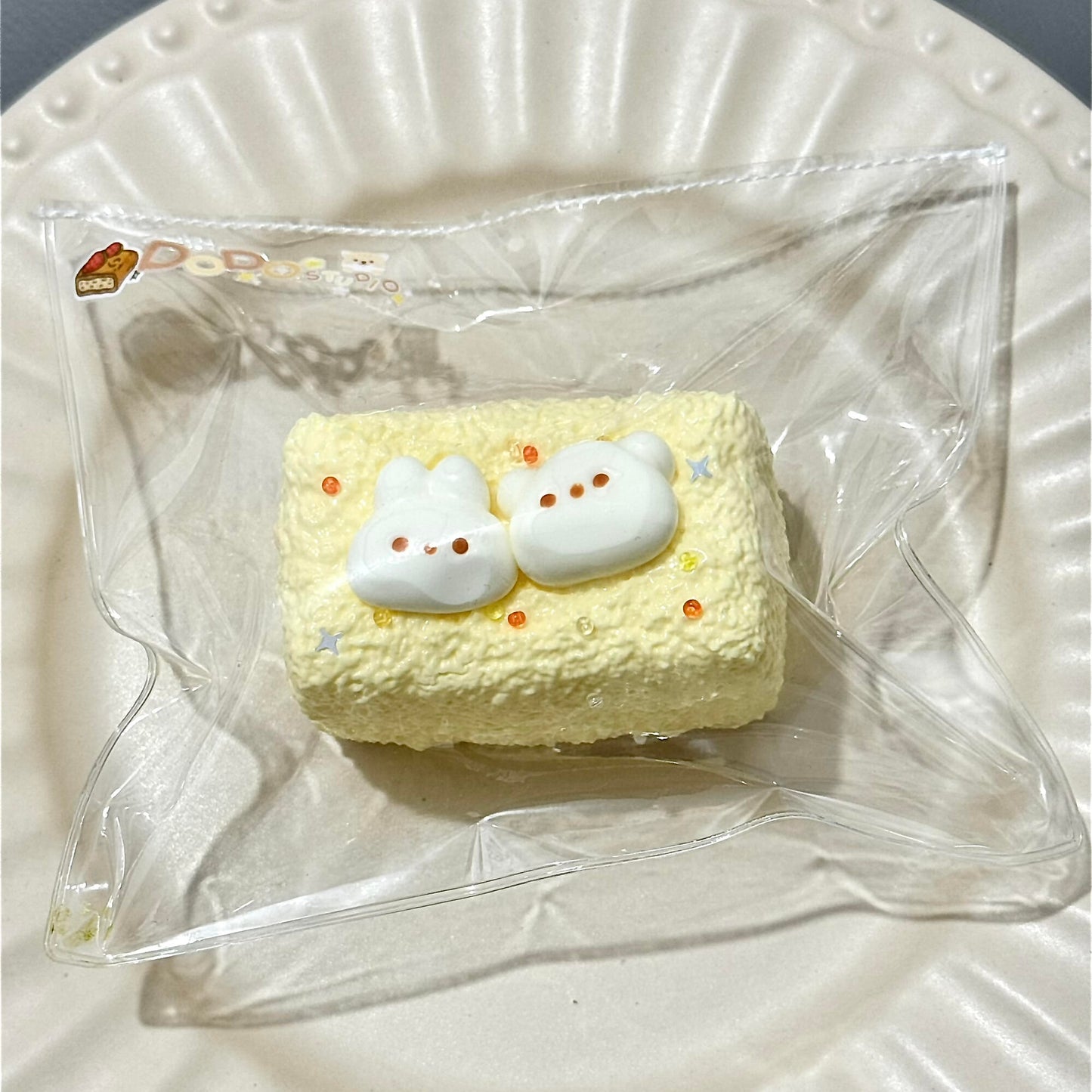 Bear & Bunny Toast Stress Relief Squeeze Slow-Rising Squishy Toy