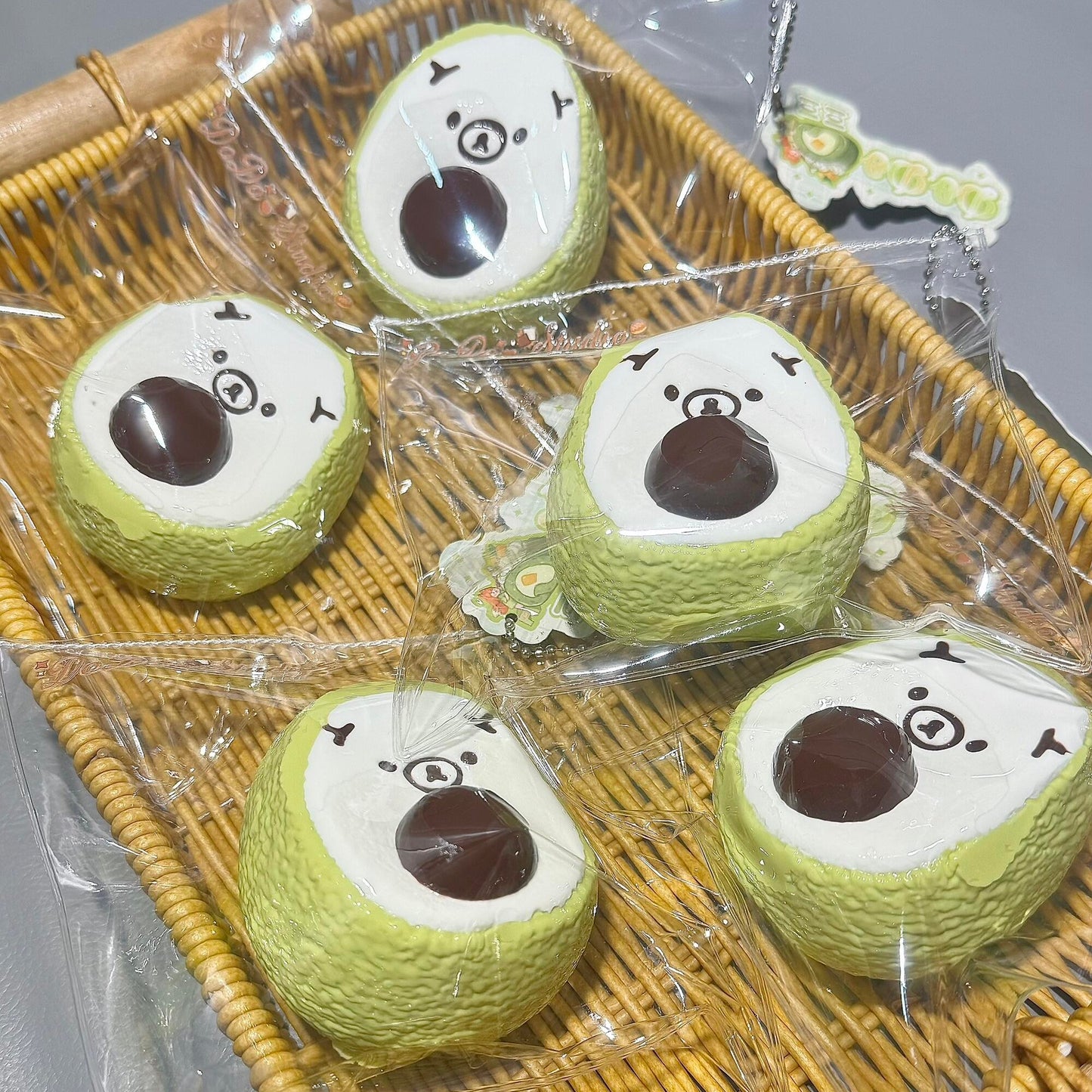 Avocado Bear Stress Relief Squeeze Slow-Rising Squishy Toy