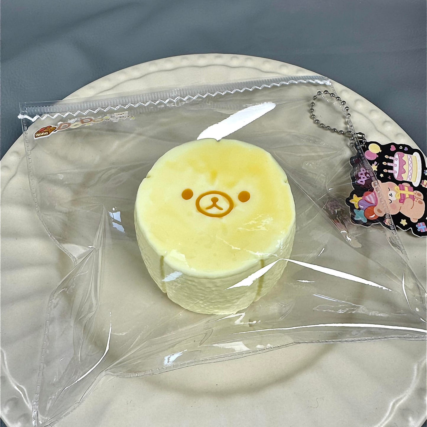 Bear Banana Chips Stress Relief Squeeze Slow-Rising Squishy Toy