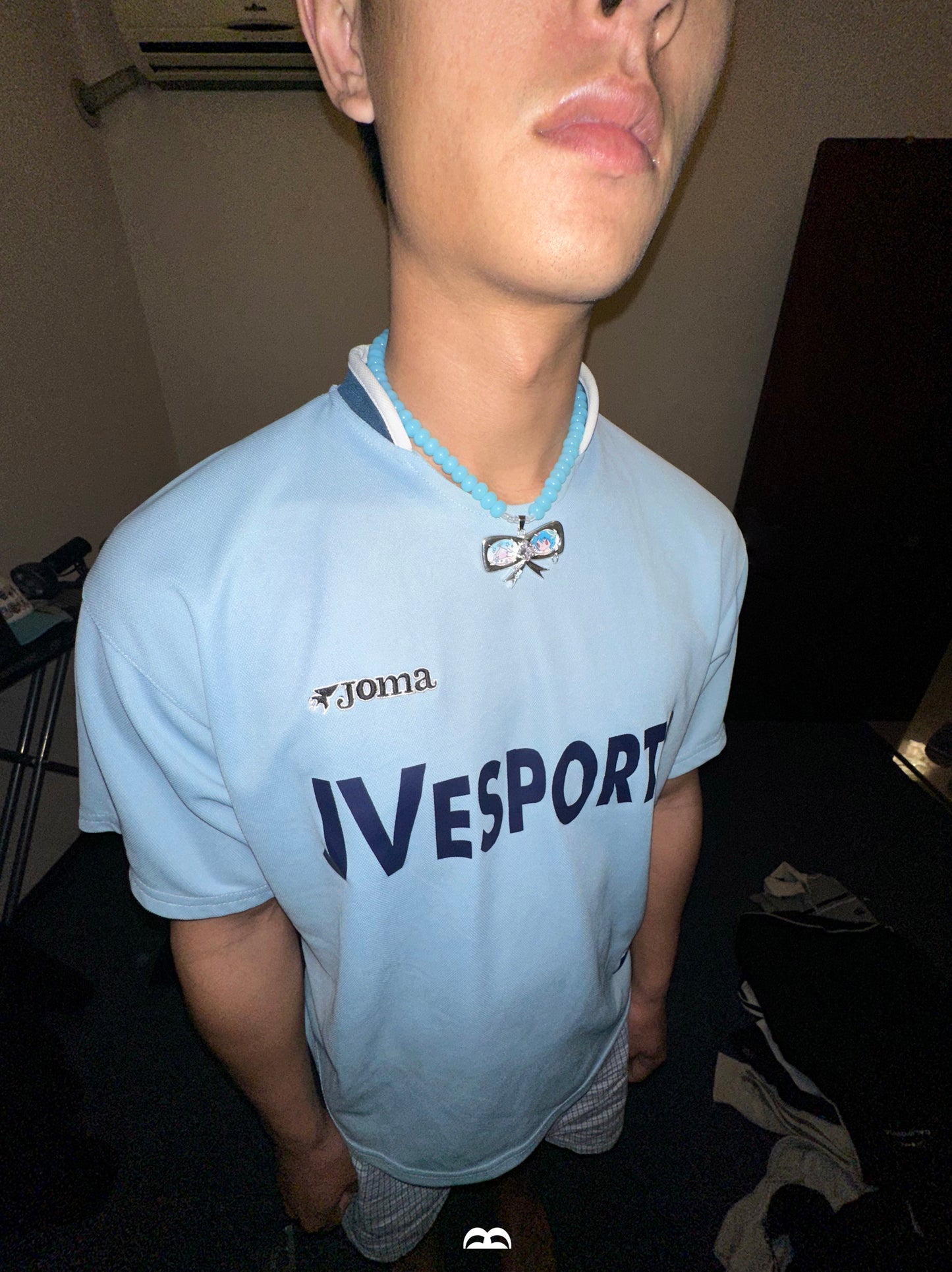 TakeaBreak Angel Costume Series Cute Ribbon Beads Thick Silver Plated Necklace