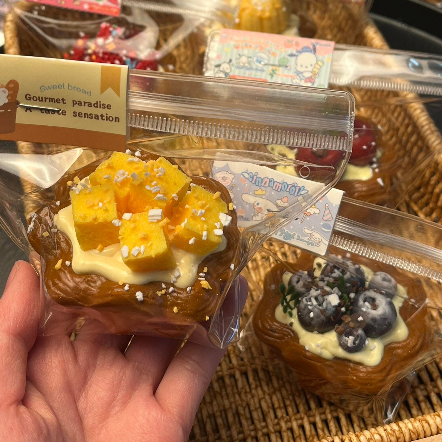 Fruit Egg Tart Stress Relief Squeeze Slow-Rising Squishy Toy