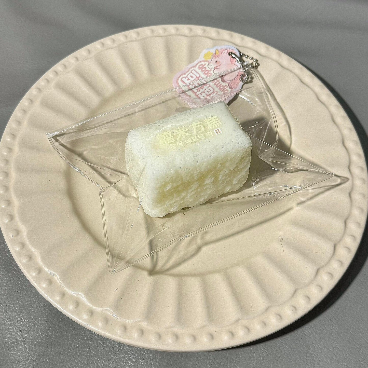 Glutinous Rice Square Cake Stress Relief Squeeze Slow-Rising Squishy Toy