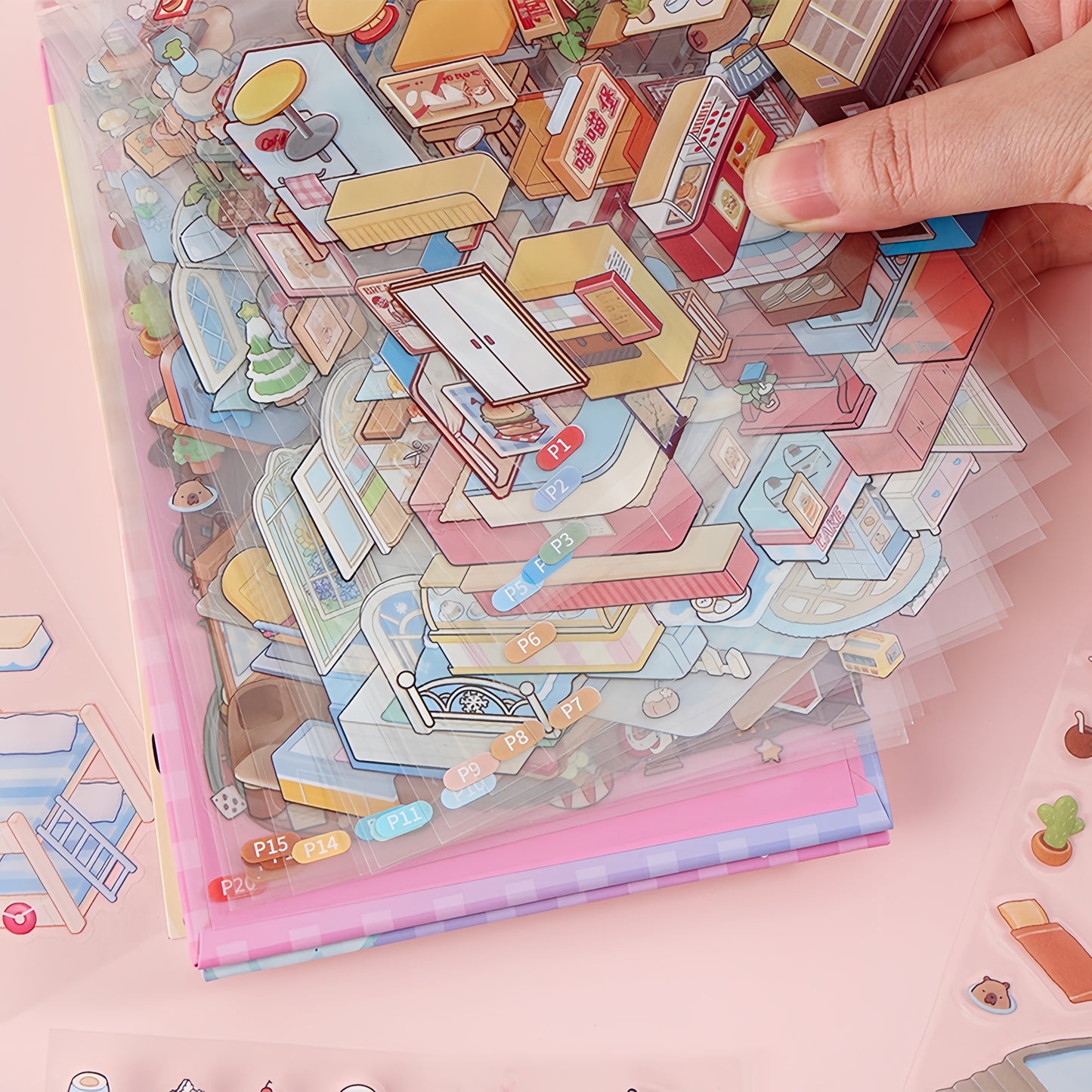 Little Animal Shop 💰 Business 3D Sticker Collection Book