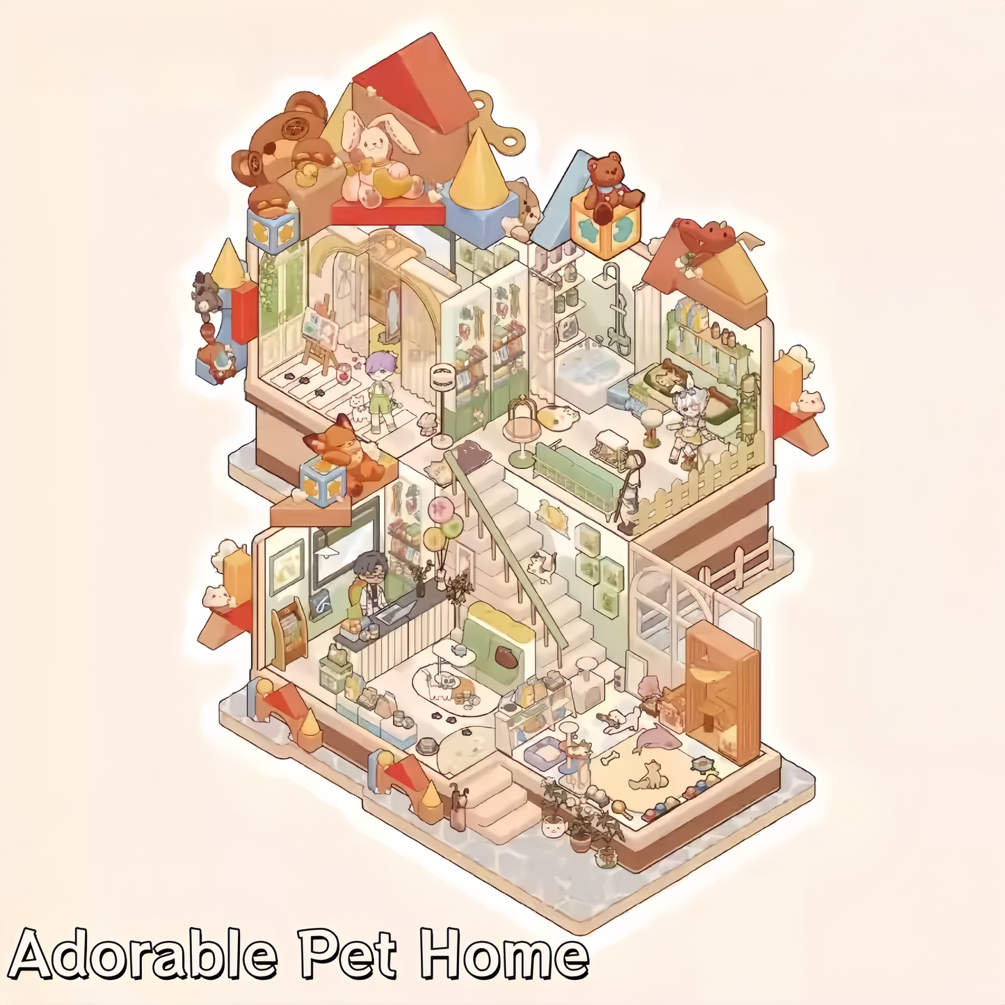 My leisure time 🏡Dwelling 3D Sticker
