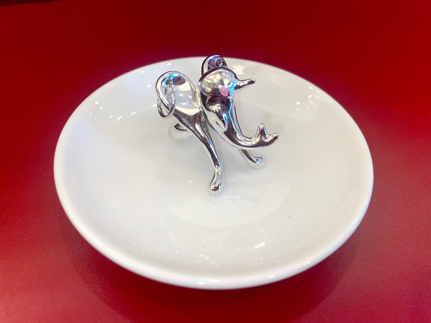 Take a break Angel Dolphin Punk Love Ring