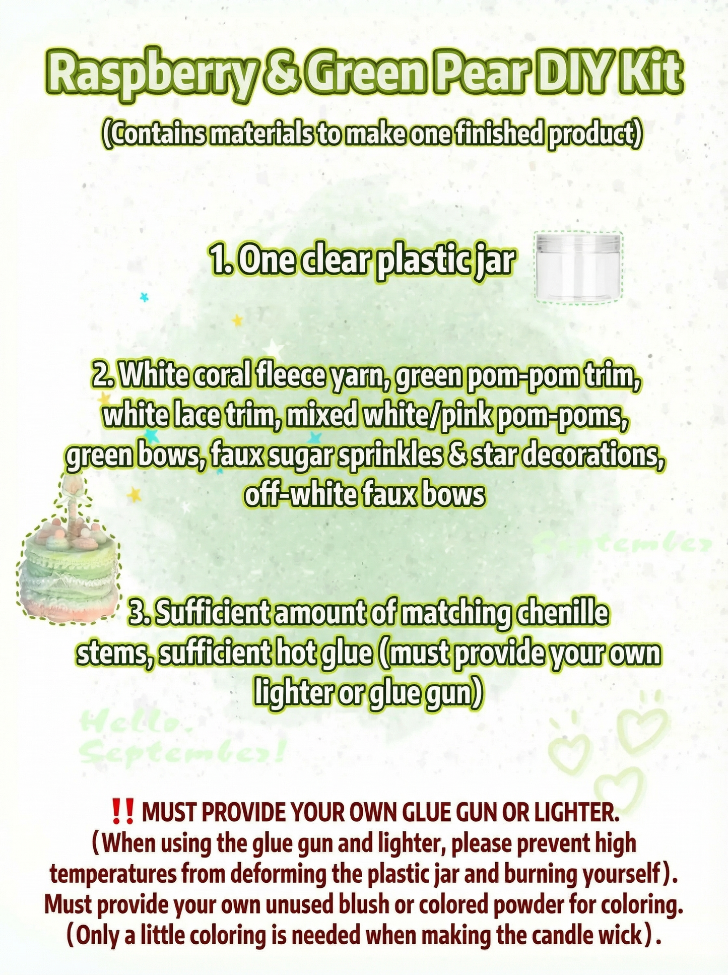 Pipe Cleaner Cake Box Ornament (DIY Kits)