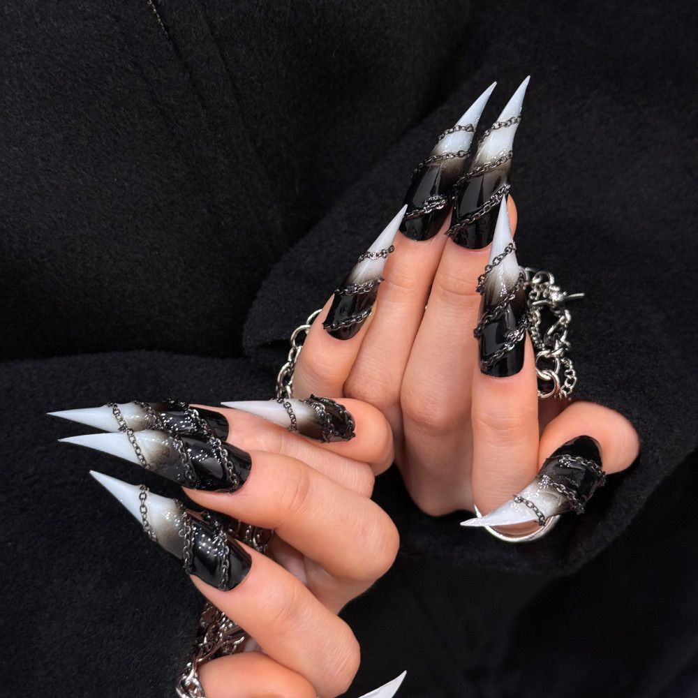 Dragon Claw Gothic Dark Romance Cat Claw Handmade Press On Nail Set