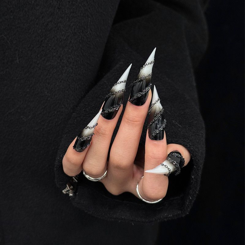 Dragon Claw Gothic Dark Romance Cat Claw Handmade Press On Nail Set