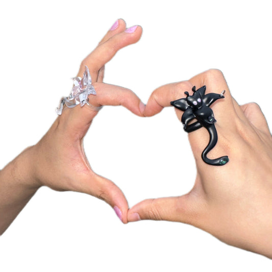 Take a break. Transparent alien creature named Norma's ring.