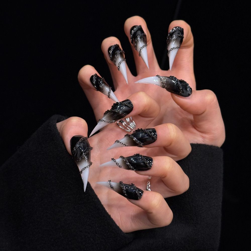 Dragon Claw Gothic Dark Romance Cat Claw Handmade Press On Nail Set