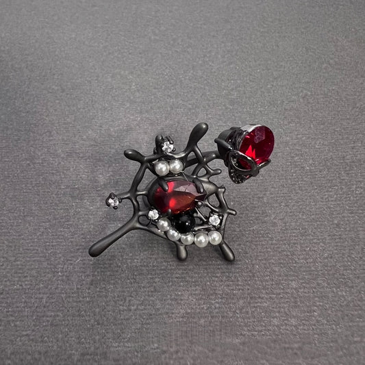 Spider Web Skull Ring