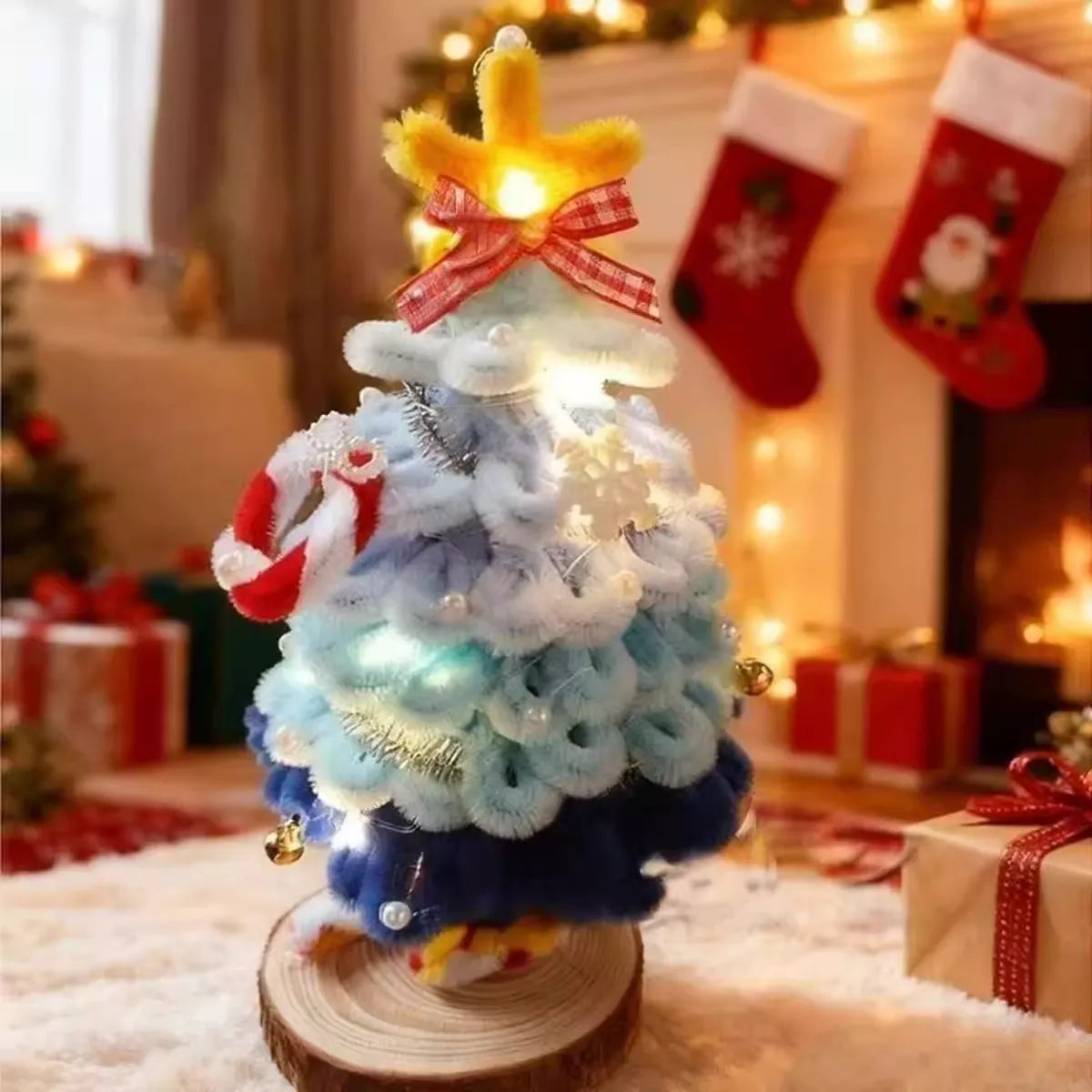 Pipe Cleaner Christmas tree ornaments (DIY Kits)