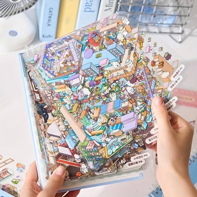 Sim Town 💰 Businesses 3D Sticker Collection Book