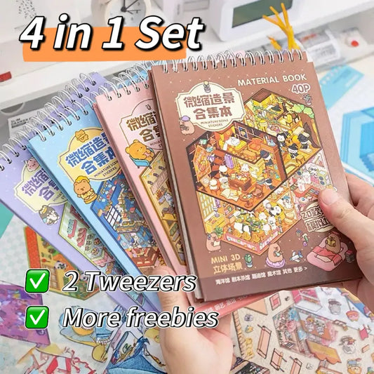 Sim Town 💰 Businesses 3D Sticker Collection Book