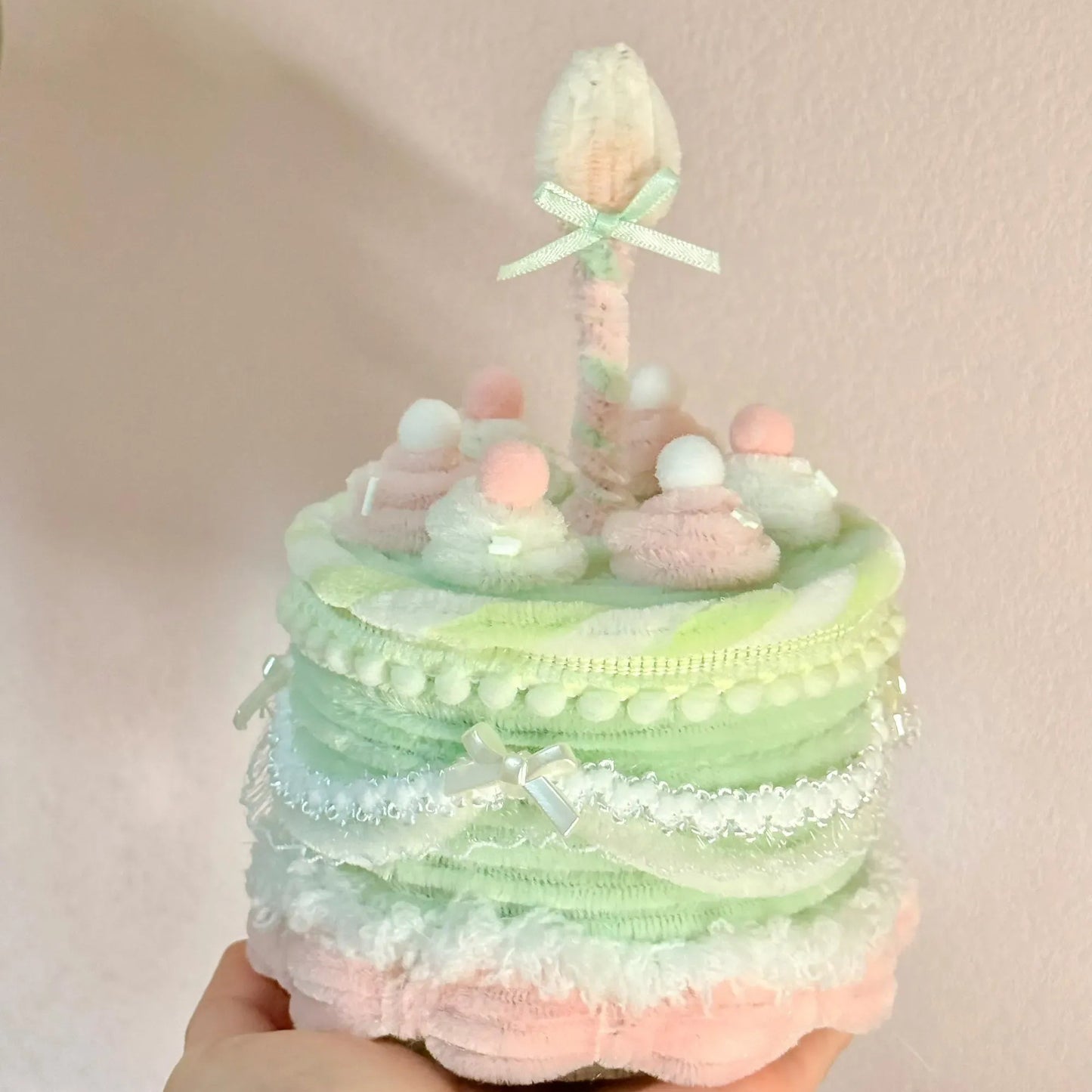 Pipe Cleaner Cake Box Ornament (DIY Kits)