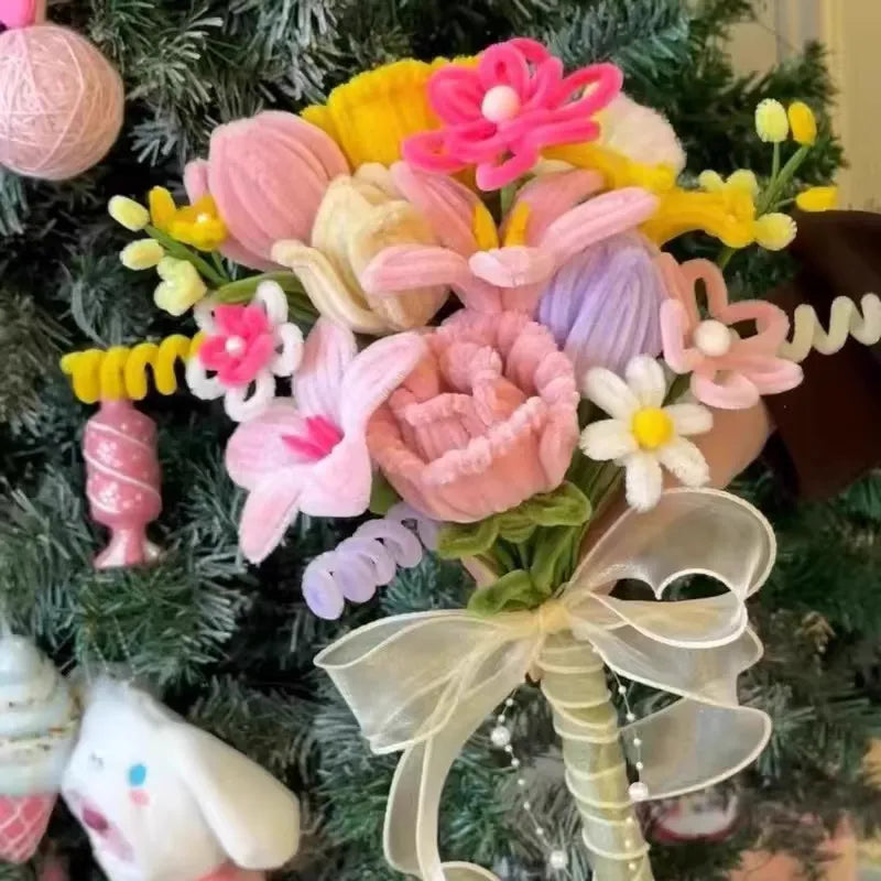 Pipe Cleaner Decorative flower bouquets (DIY Kits)