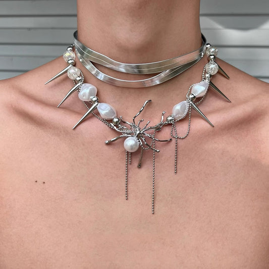 Alien Spider Collar + Necklace (2-Piece Set)
