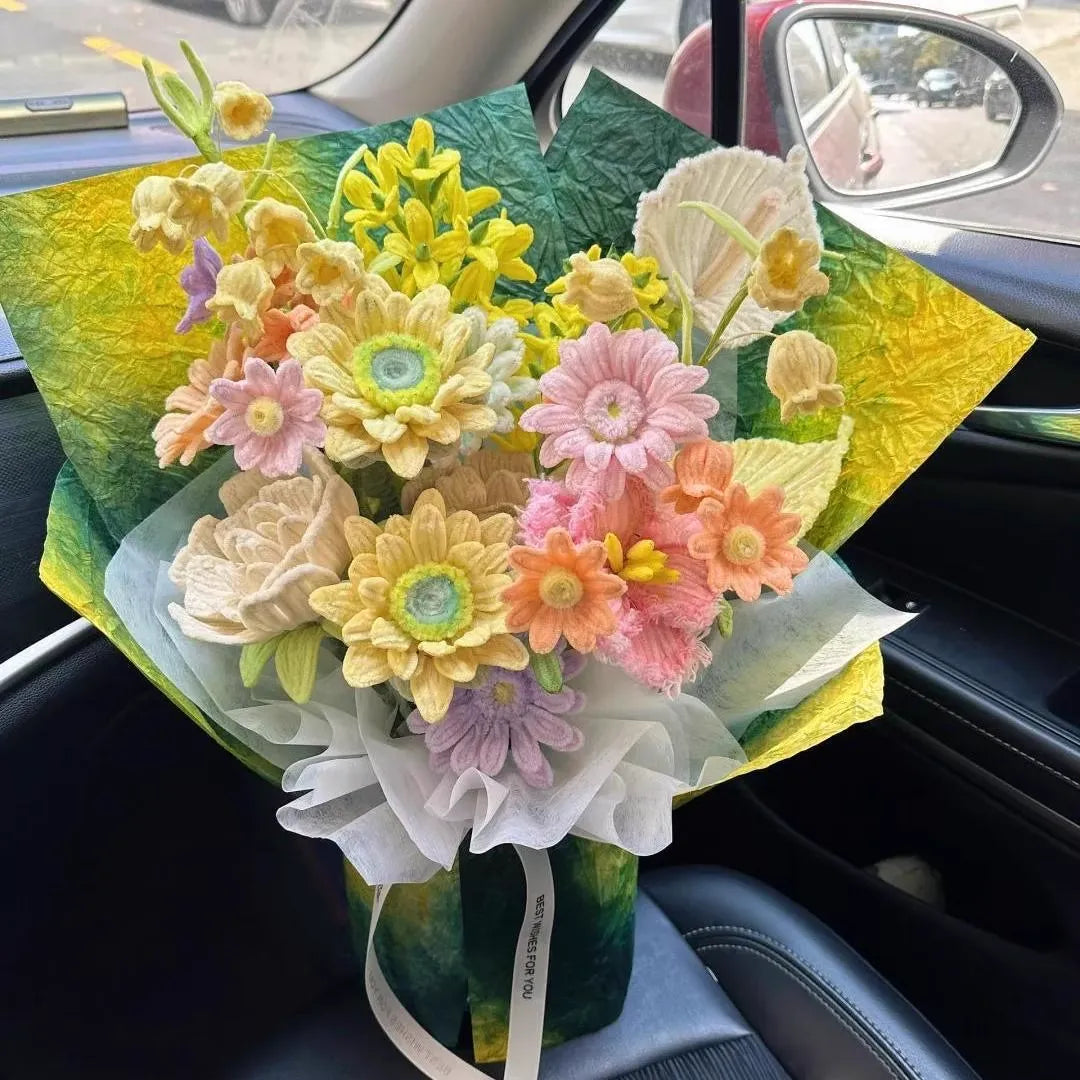 Pipe Cleaner Decorative flower bouquets (DIY Kits)