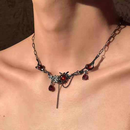 Irregular Ruby Necklace