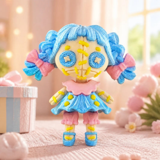 3D Printed Horror Doll Bag Charm (Multiple Colors Available)