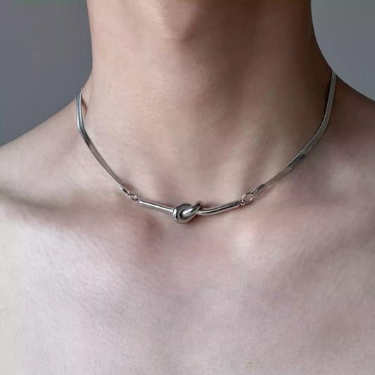 Twisted Snake Bone Chain Necklace
