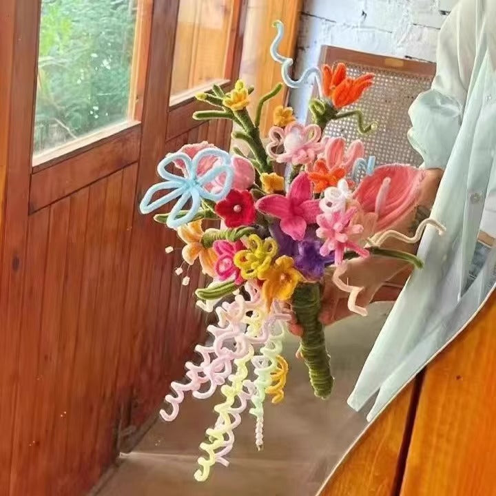 Pipe Cleaner Decorative flower bouquets (DIY Kits)