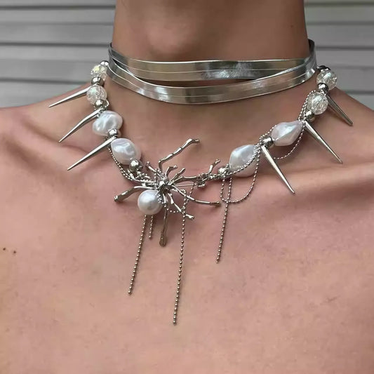 Alien Spider Collar + Necklace (2-Piece Set)