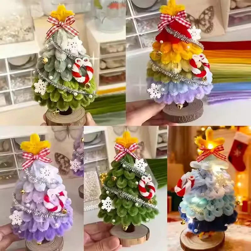 Pipe Cleaner Christmas tree ornaments (DIY Kits)