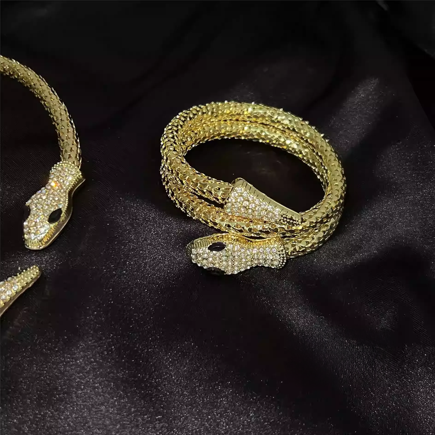 Punk Serpent Choker & Bracelet Set